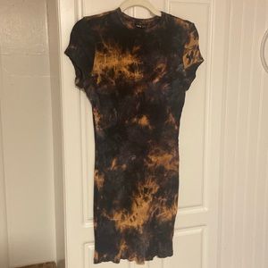 Bleach Washed Stretchy BodyCon Dress